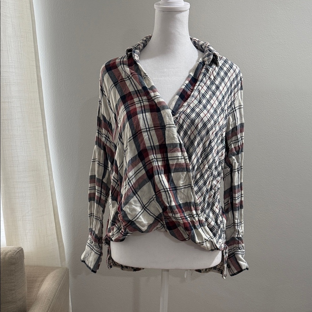 Abercrombie & Fitch Multicolor Plaid Blouse